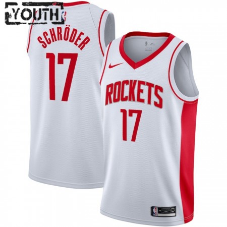 Houston Rockets Dennis Schroder 17 Nike 2022-23 Association Edition Valkoinen Lasten Pelipaidat Swingman